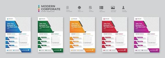 Corporate Business flyer template vector design Flyer Template Geometric shape used for business poster layout business flyer template with minimalist layout Graphic design layout with triangle graph