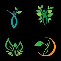 Wellness logo images design vector