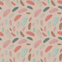 Feathers seamless pattern. Vector illustration