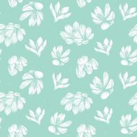 Saffron seamless pattern sketch. Crocus flower pattern. Hand-drawn vector illustration