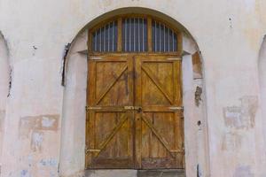 Old wooden door photo