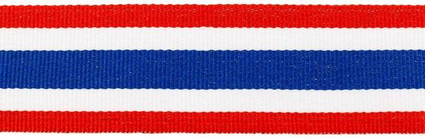 ribbon with thai flag pattern photo