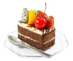 fruitcake isolated background photo