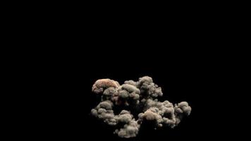 riesige Rauchwolke mit Luma matt video