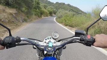 First Person Downhill Ride on Greek Island video