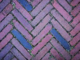 patrón de pavimentación de colores para usar como fondo foto