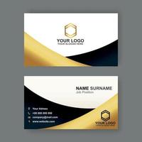 Golden Business Card vector