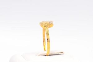 Diamond ring 9k gold photo