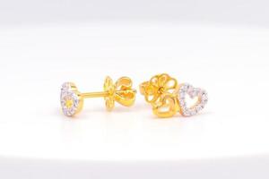 Diamond earring 9k gold photo