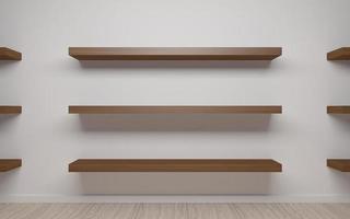 Shelves of goods showcase photo