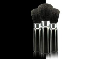 Make up brushes fashion composition photo