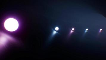 abstrakte leuchtende Lichtkugel vj Tunnelschleife video