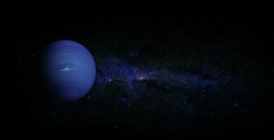 Neptune on space background, elements of this image furnished by NASA photo