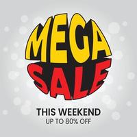 mega sale special offer big sale special offer Vector illustration