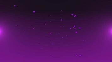 Purple floating particle technology background video