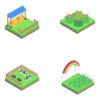 Nature and Farming vector