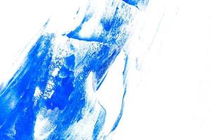 Fondo de textura de trazo de pincel de pintura de acuarela azul foto