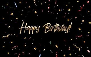 Diseño de banner de felicitaciones de feliz cumpleaños con confeti y cinta de brillo brillante para el fondo de vacaciones de fiesta 2462104 Vector en Vecteezy Diseño de banner de felicitaciones de feliz cumpleaños con confeti y cinta de brillo brillante para el fondo de vacaciones de fiesta 2462104 Vector en Vecteezy