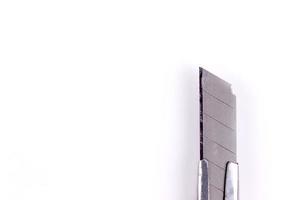 punta de un cuchillo de papelería foto