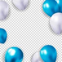 Realistic 3d balloon for party holiday background vector