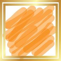 Watercolor Golden Frame Design vector