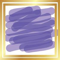 Watercolor Golden Frame Design vector