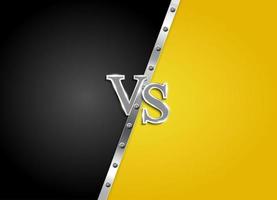 Versus letters figh background vector