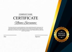 certificado plantilla fondo premio diploma diseño en blanco vector