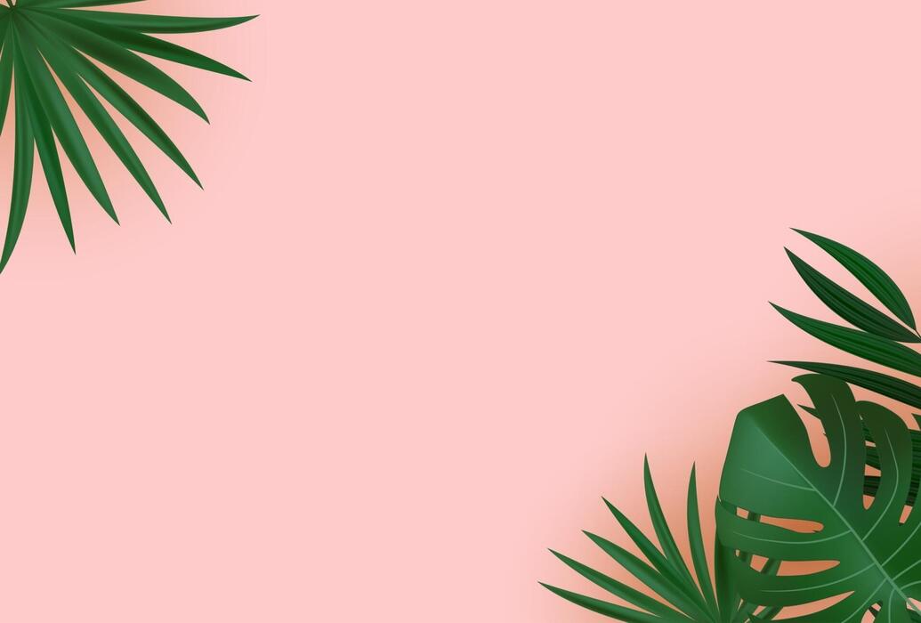 Natural Realistic Green Palm Leaves Tropical Background 2462647 Vector Art At Vecteezy