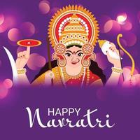 Vector illustration of a Background for Happy Navratri Celebration