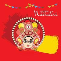 Vector illustration of a Background for Happy Navratri Celebration