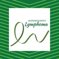 Vector illustration of a Background for Lymphoma Awareness Month