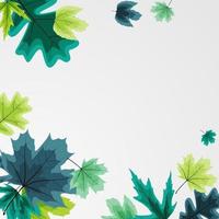 Shiny Autumn Leaves Banner Background vector