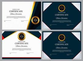 Certificate template Background Award diploma design blank vector