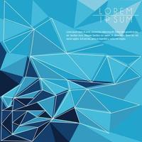 blue color polygonal space background vector