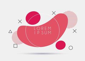 circular frame with abstract banner modern poster vector