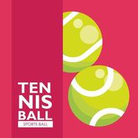 tennis balls sport balls icons vector