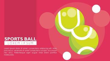 tennis balls sport balls icons vector