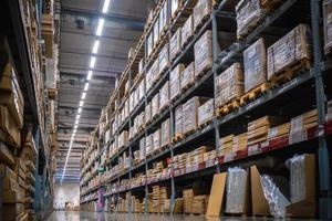 Warehouse aisle in an IKEA store photo