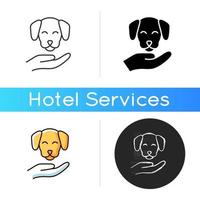 Pet friendly icon vector