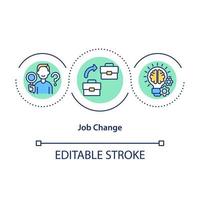 Job change concept icon vector