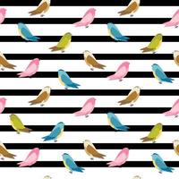 Abstract Bird Seamless Pattern Background vector