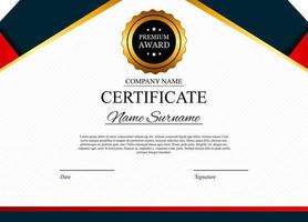 Certificate template Background Award diploma design blank vector