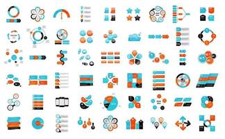 Big Collection of Infographic Elements Templates for Business Vector Illustration