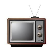 retro tv icon vector