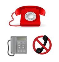 phone classic design vector