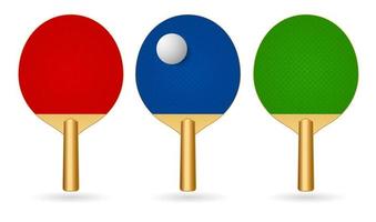 raqueta de ping pong vector