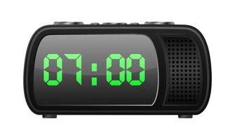 radio clock icon vector