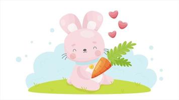 Easter bunny animation video