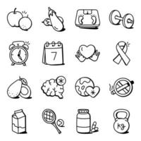 Pack of Healthcare Icons vector